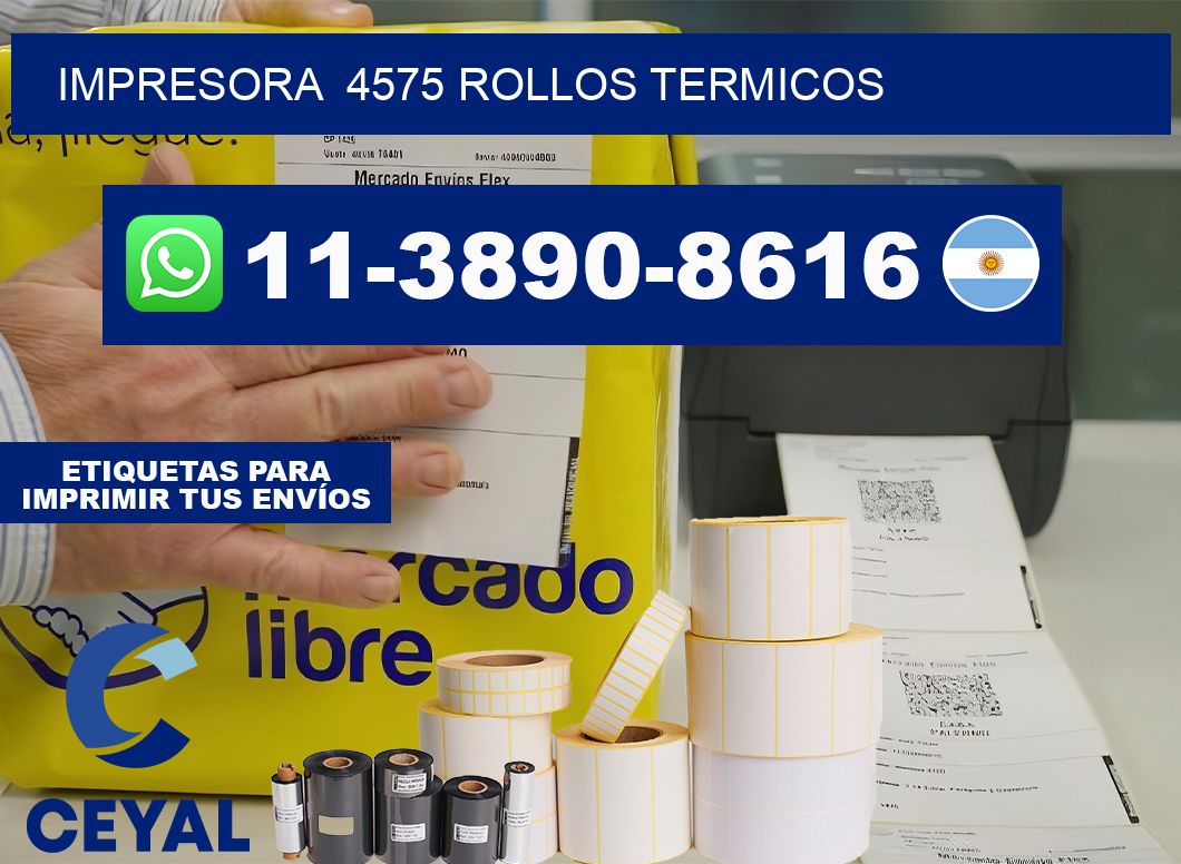 impresora 4575 rollos termicos