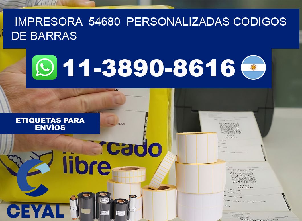 impresora 54680 personalizadas codigos de barras