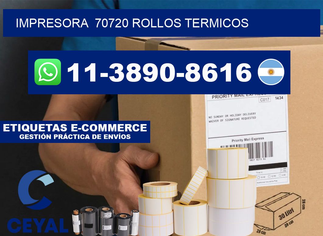 impresora 70720 rollos termicos