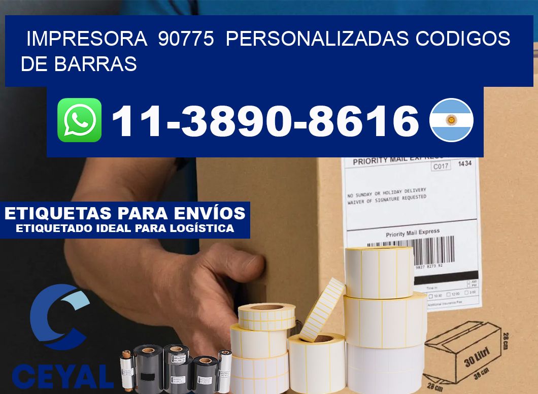 impresora  90775  personalizadas codigos de barras