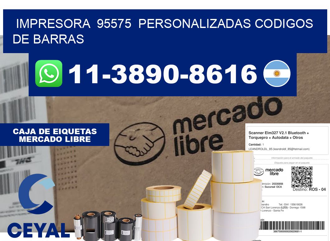 impresora 95575 personalizadas codigos de barras