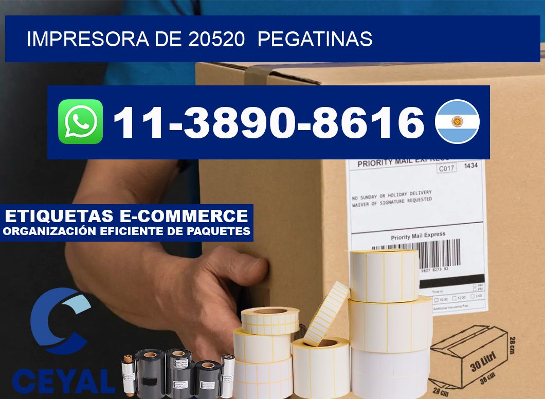 impresora de 20520 pegatinas