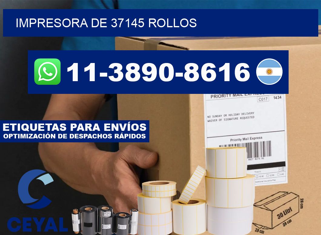 impresora de 37145 rollos