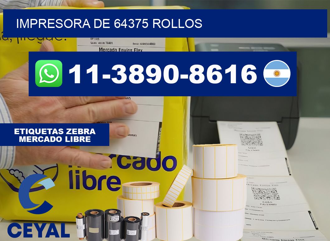 impresora de 64375 rollos
