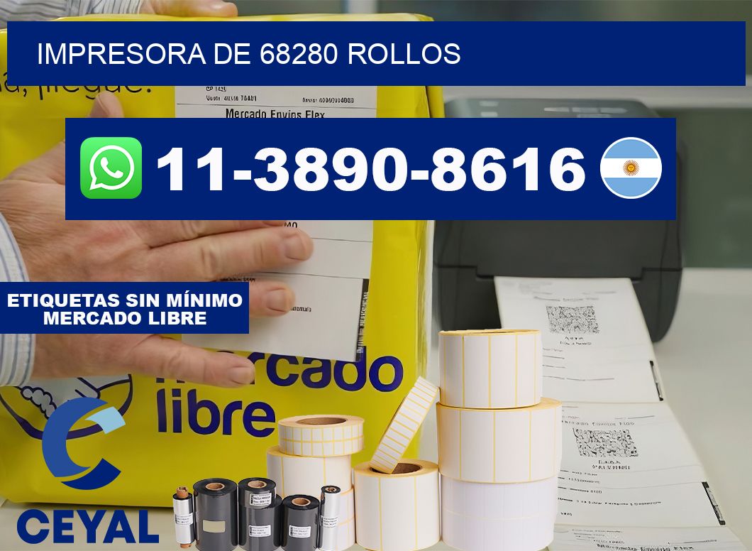 impresora de 68280 rollos