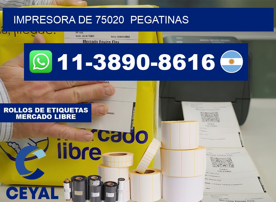 impresora de 75020 pegatinas