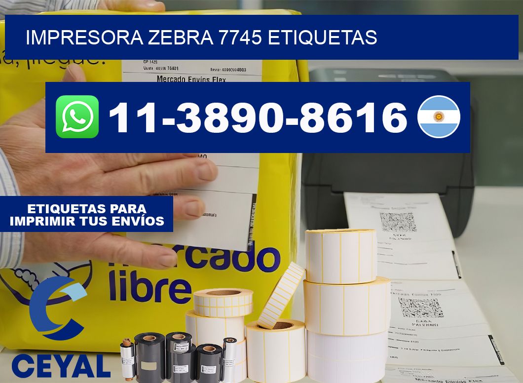 impresora zebra 7745 etiquetas