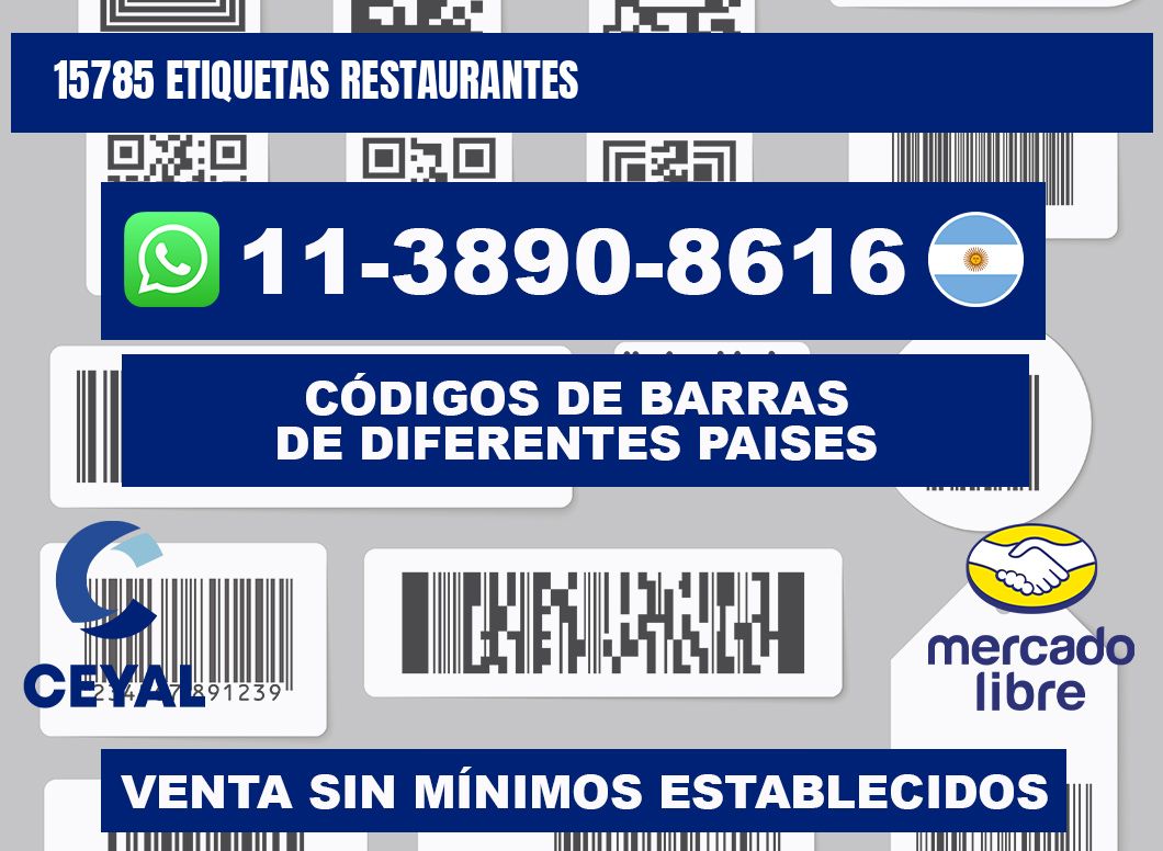 15785 etiquetas restaurantes