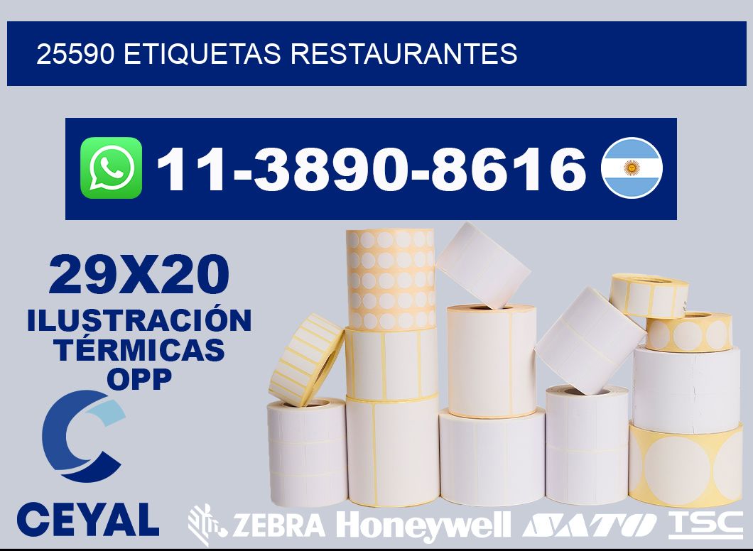 25590 etiquetas restaurantes