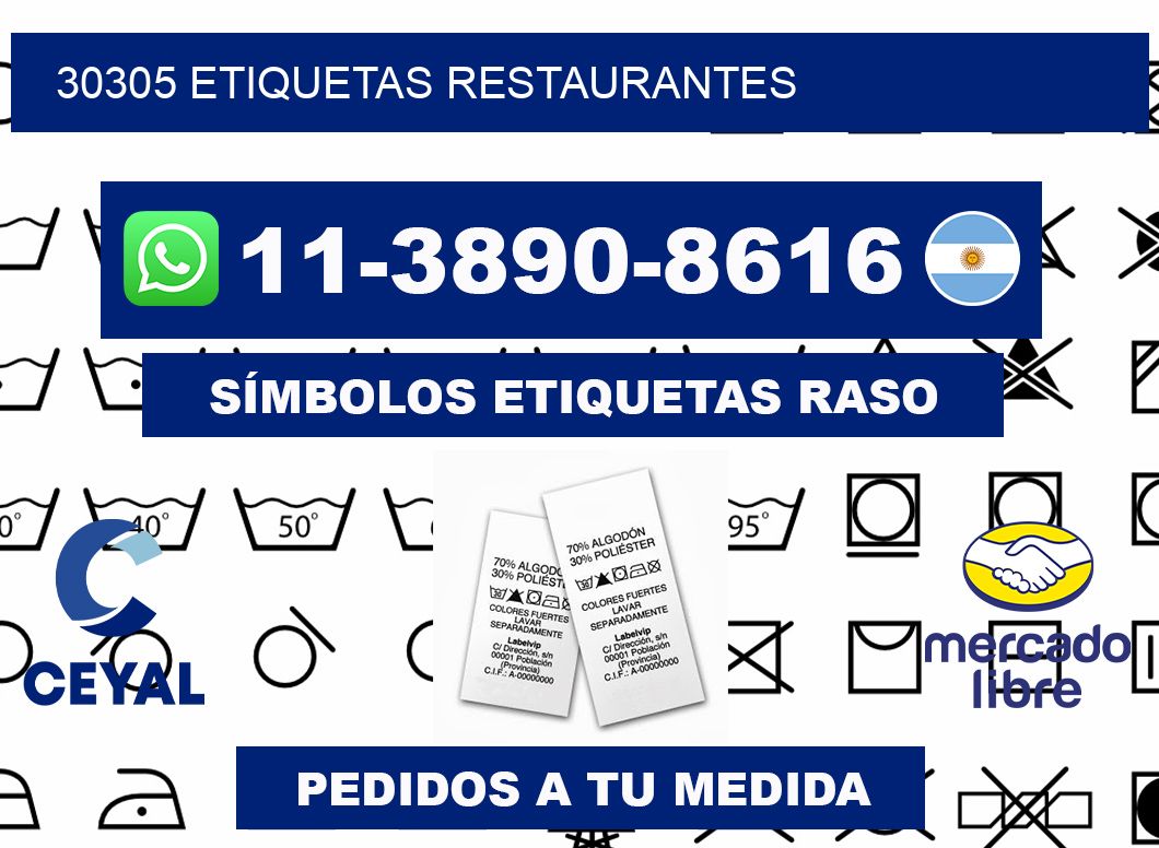 30305 etiquetas restaurantes