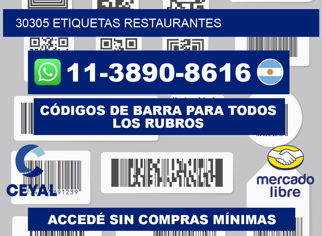 30305 etiquetas restaurantes