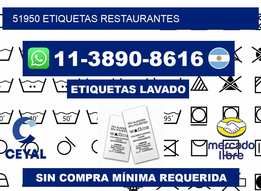 51950 etiquetas restaurantes