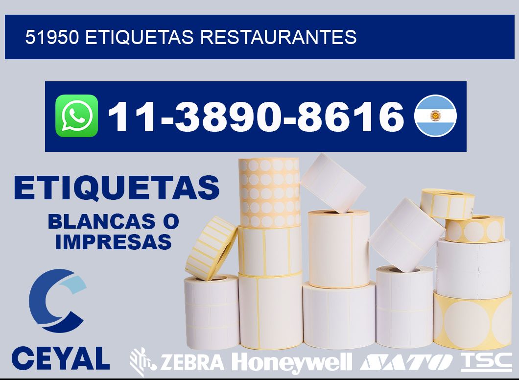 51950 etiquetas restaurantes