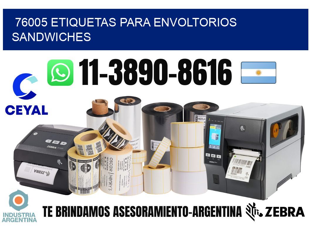 76005 etiquetas para envoltorios sandwiches