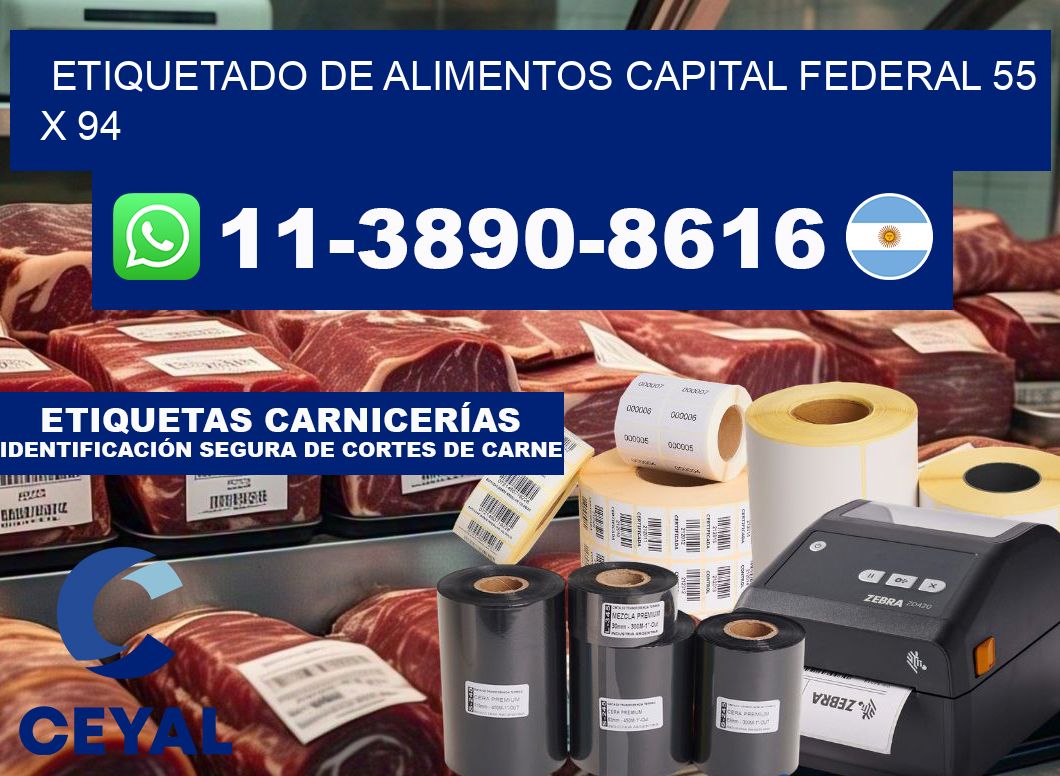 Etiquetado de alimentos capital federal 55 x 94