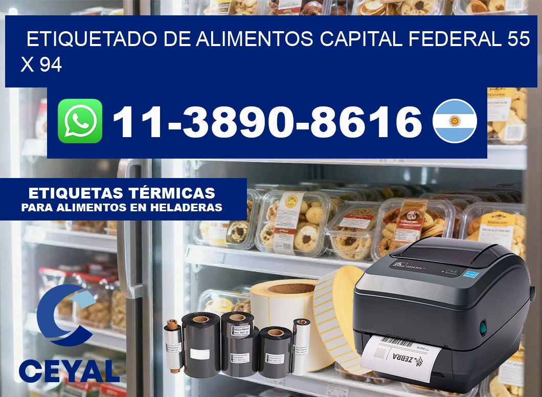 Etiquetado de alimentos capital federal 55 x 94