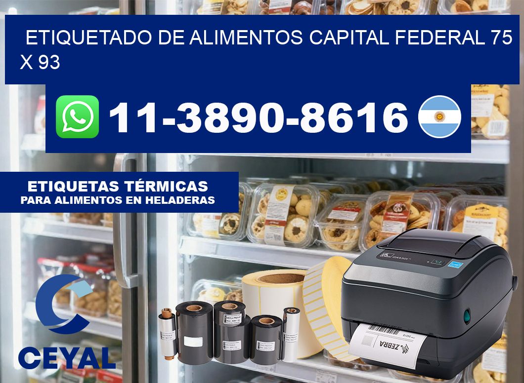 Etiquetado de alimentos capital federal 75 x 93