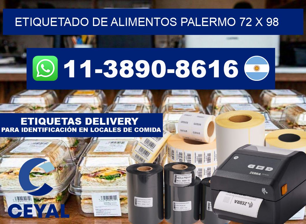 Etiquetado de alimentos palermo 72 x 98