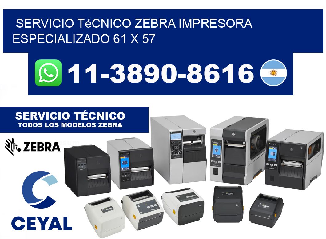 Servicio Técnico Zebra Impresora Especializado 61 x 57