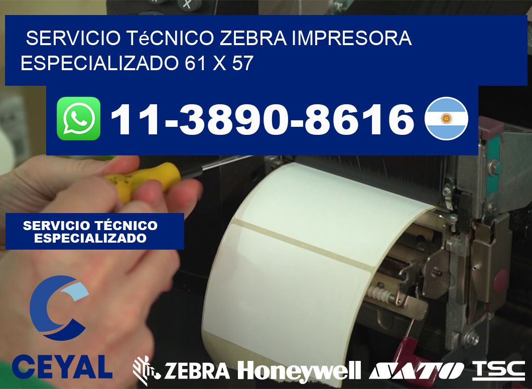 Servicio Técnico Zebra Impresora Especializado 61 x 57