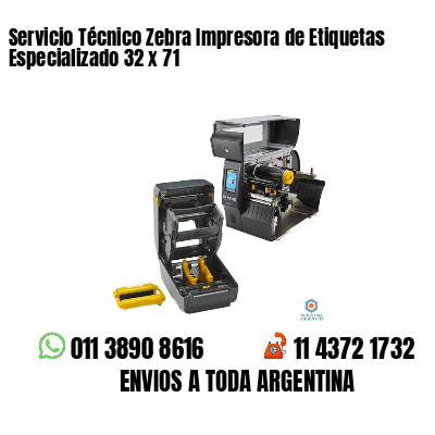 Servicio Técnico Zebra Impresora de Etiquetas Especializado 32 x 71