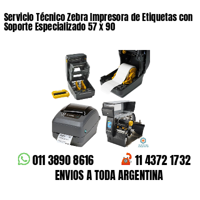 Servicio Técnico Zebra Impresora de Etiquetas con Soporte Especializado 57 x 90