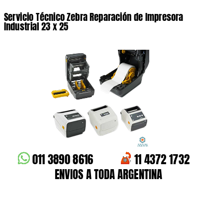 Servicio Técnico Zebra Reparación de Impresora Industrial 23 x 25