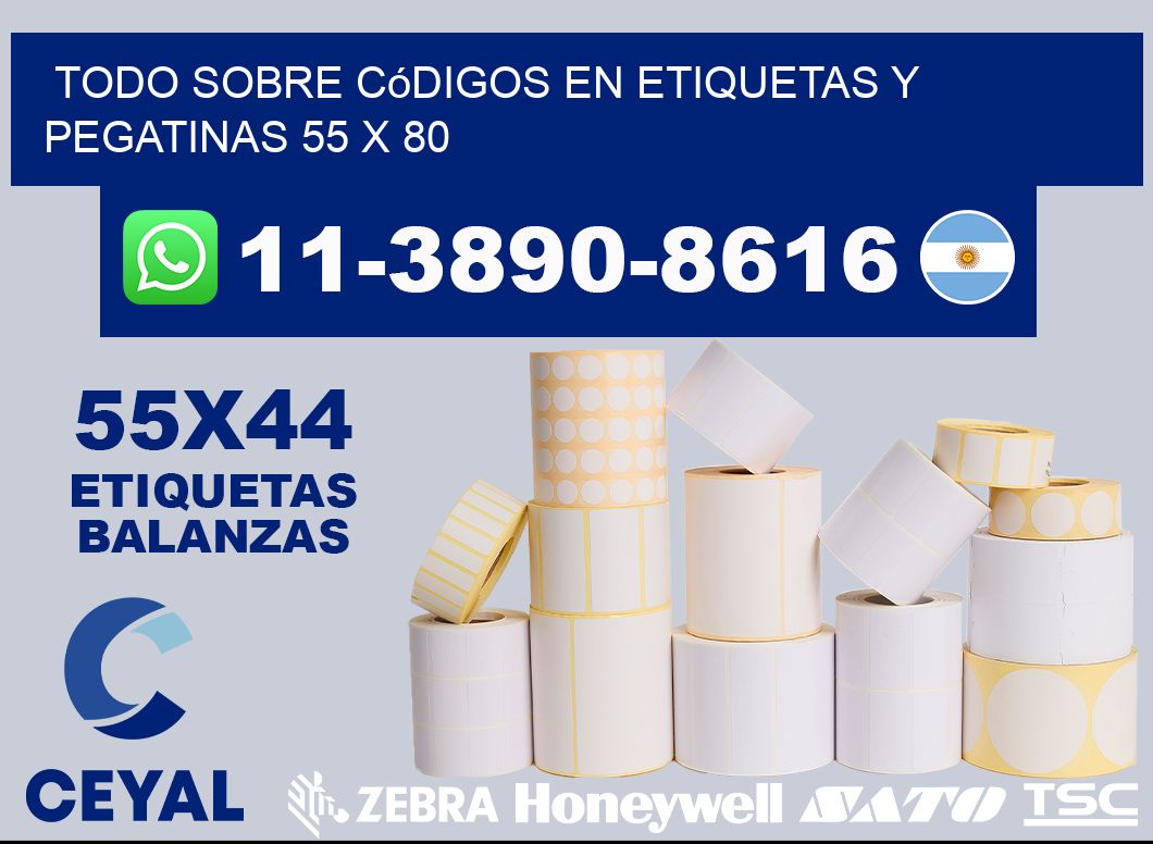 Todo sobre códigos en etiquetas y pegatinas 55 x 80