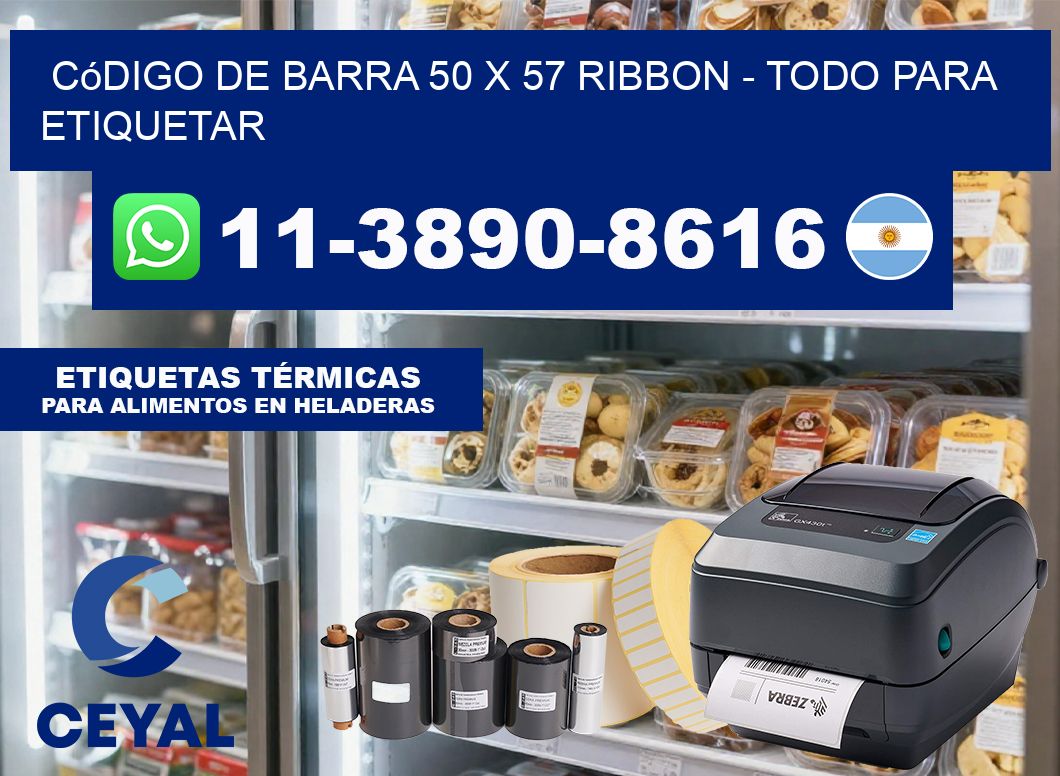 código de barra 50 x 57 ribbon – Todo para Etiquetar