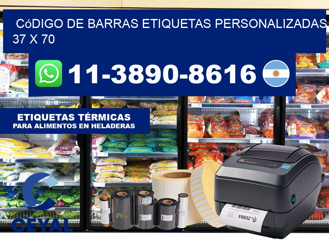 código de barras etiquetas personalizadas 37 x 70