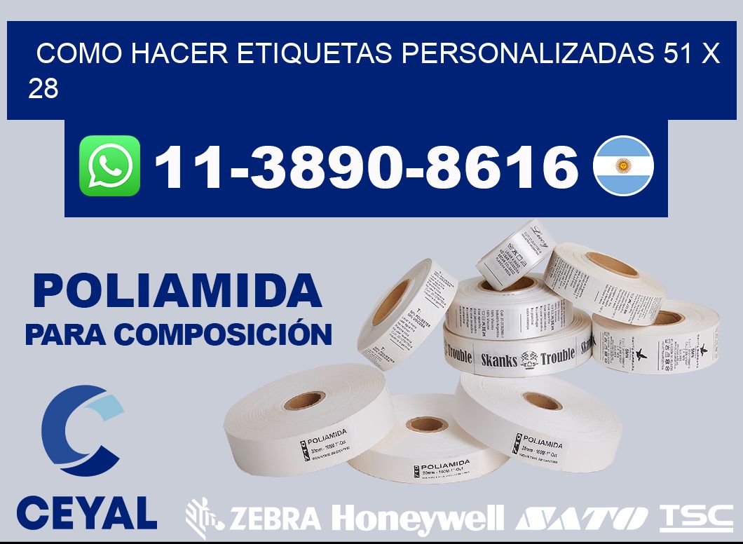 como hacer etiquetas personalizadas 51 x 28