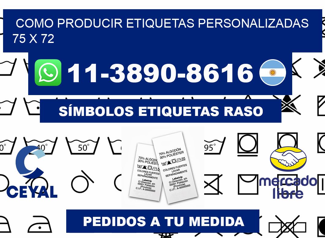 como producir etiquetas personalizadas 75 x 72