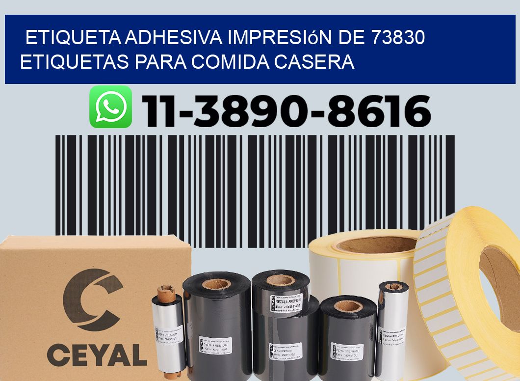 etiqueta adhesiva impresión de 73830 etiquetas para comida casera