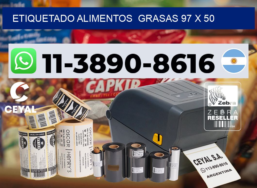 etiquetado alimentos  Grasas 97 x 50