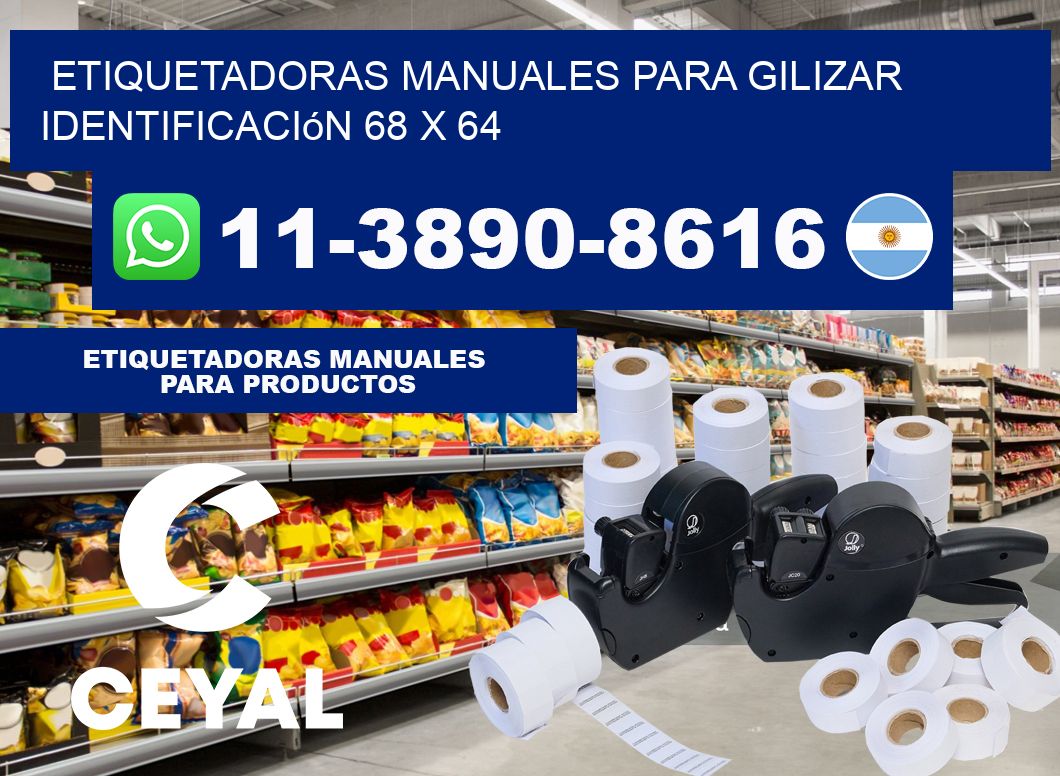 etiquetadoras manuales para gilizar identificación 68 x 64