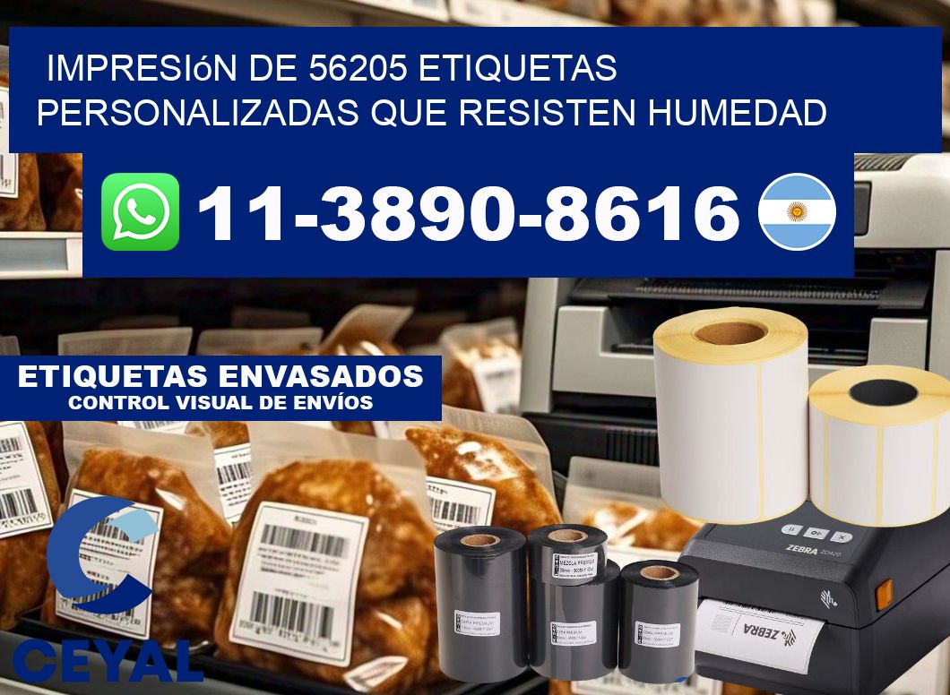 impresión de 56205 etiquetas personalizadas que resisten humedad