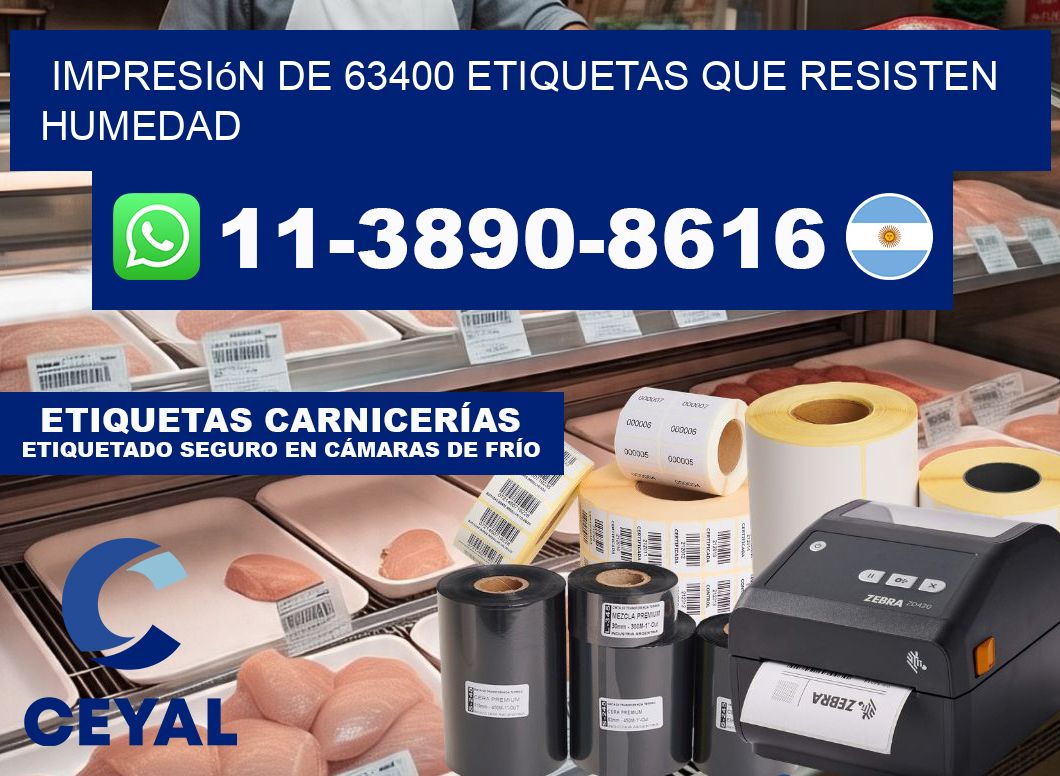 impresión de 63400 etiquetas que resisten humedad