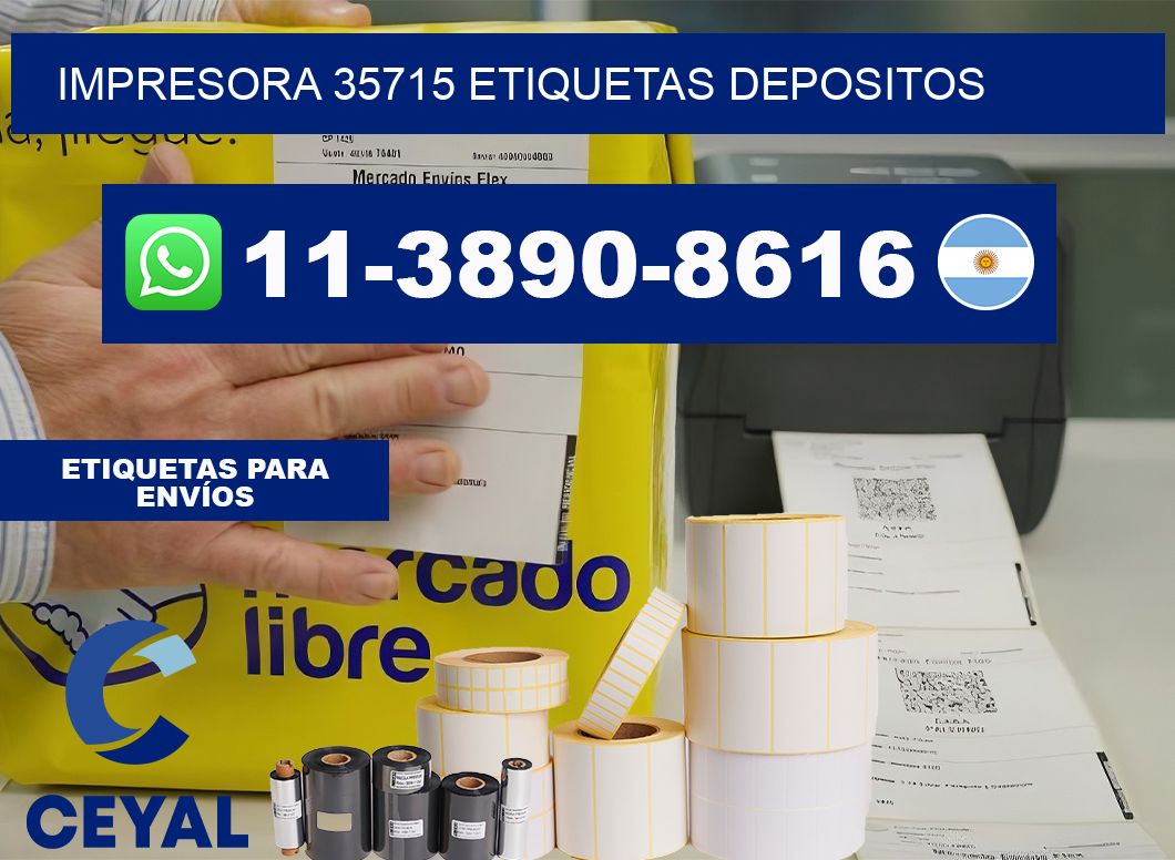 impresora 35715 etiquetas depositos