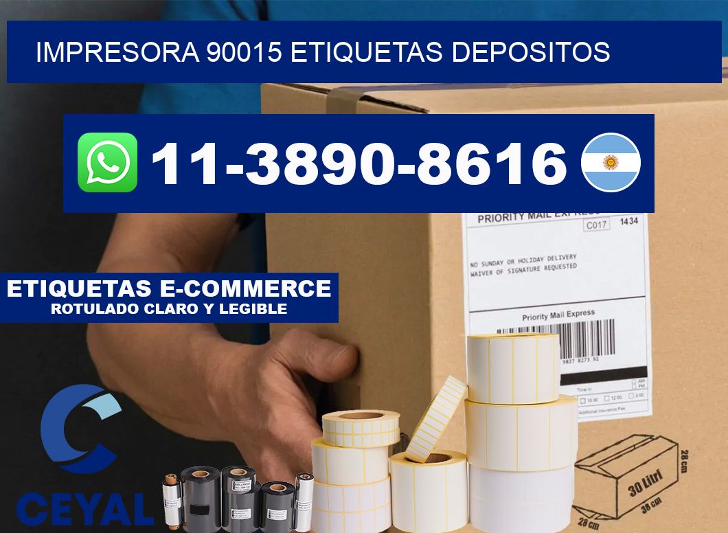 impresora 90015 etiquetas depositos