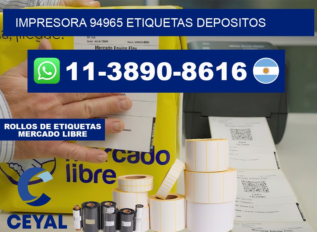 impresora 94965 etiquetas depositos