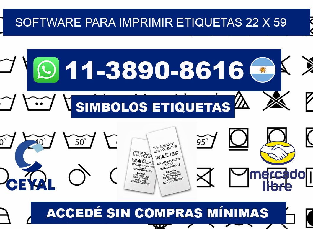 software para imprimir etiquetas 22 x 59