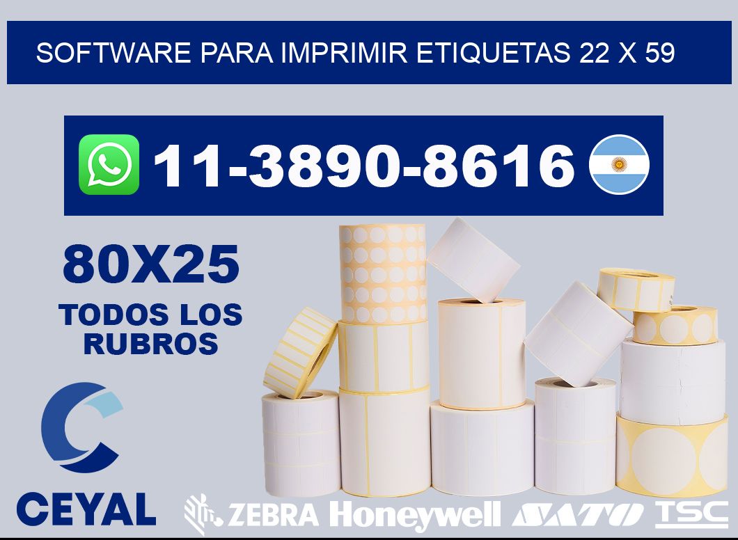 software para imprimir etiquetas 22 x 59