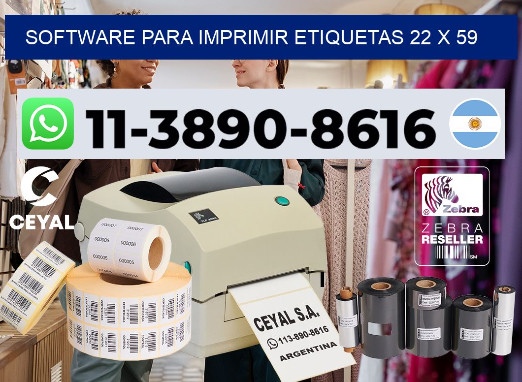 software para imprimir etiquetas 22 x 59