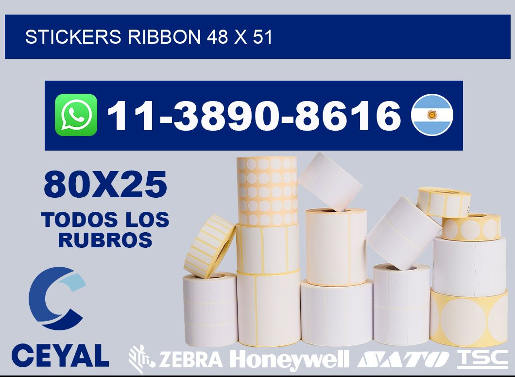 stickers ribbon 48 x 51