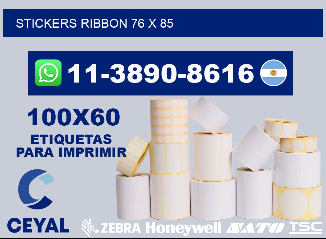 stickers ribbon 76 x 85