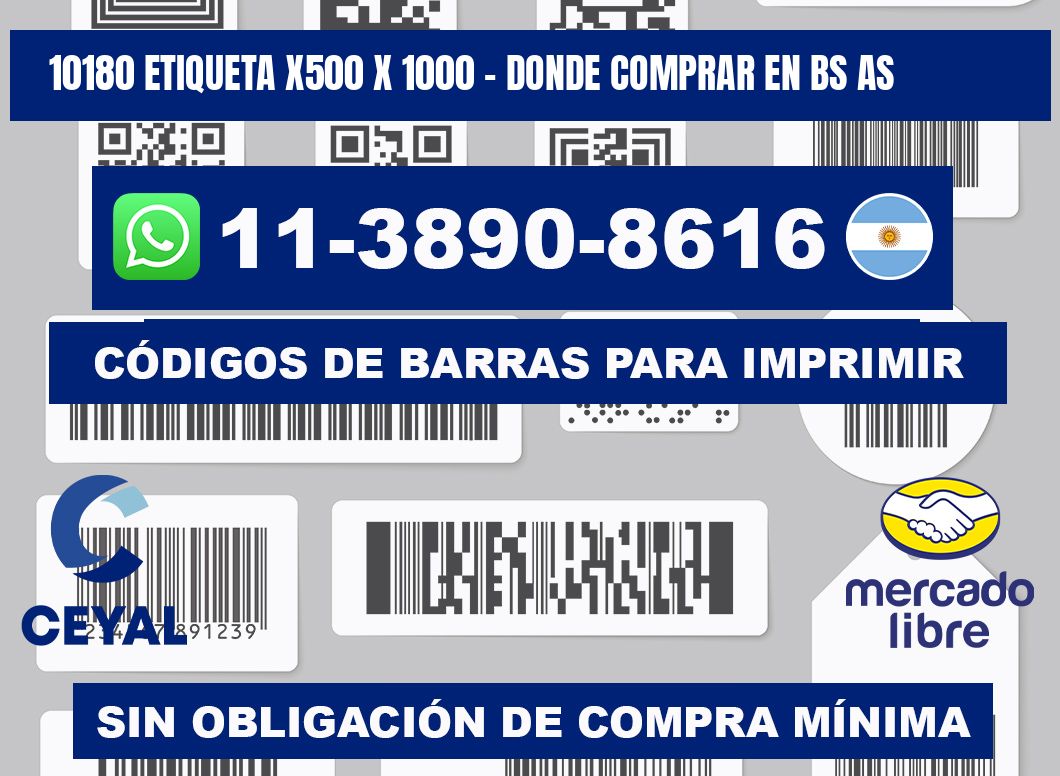 10180 etiqueta x500 x 1000 - Donde Comprar en bs as