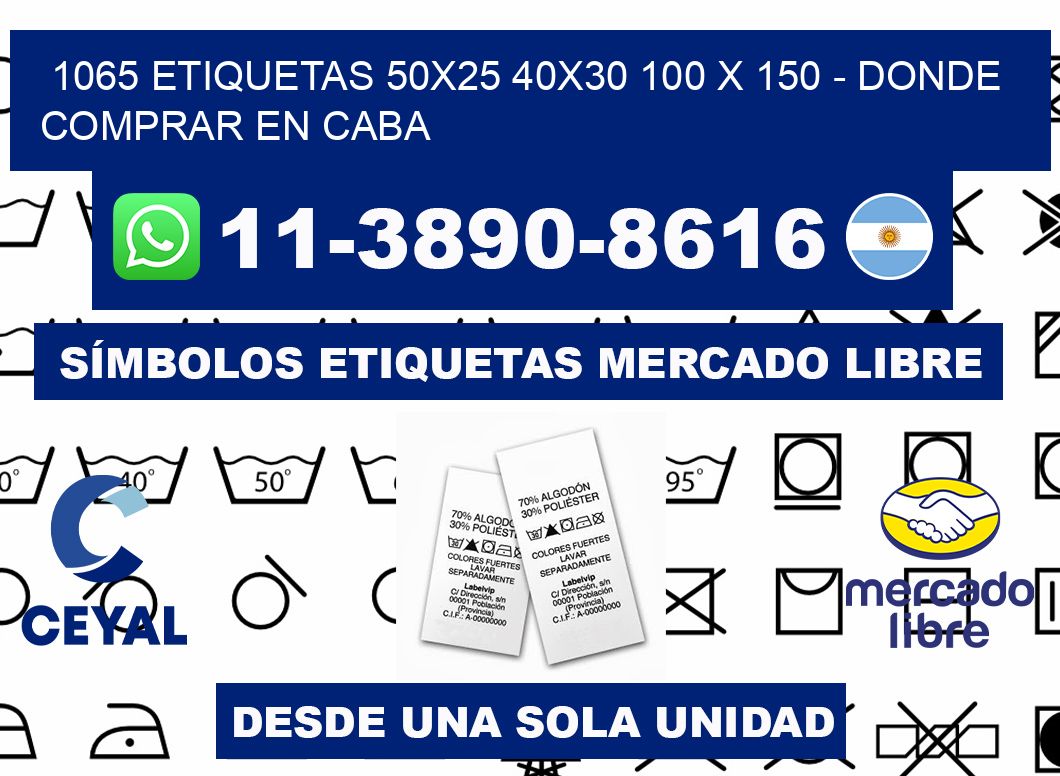 1065 etiquetas 50x25 40x30 100 x 150 - Donde Comprar en Caba