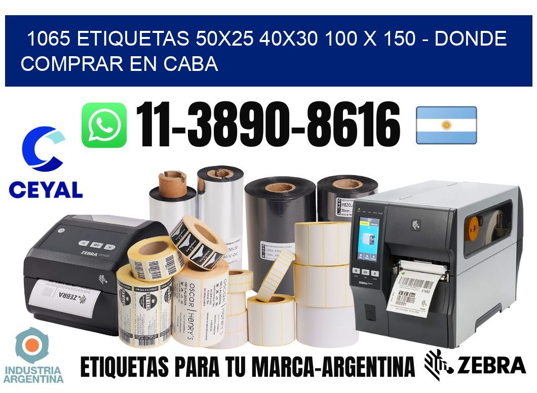 1065 etiquetas 50x25 40x30 100 x 150 - Donde Comprar en Caba
