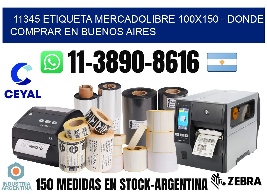 11345 etiqueta MercadoLibre 100x150 - Donde Comprar en Buenos Aires