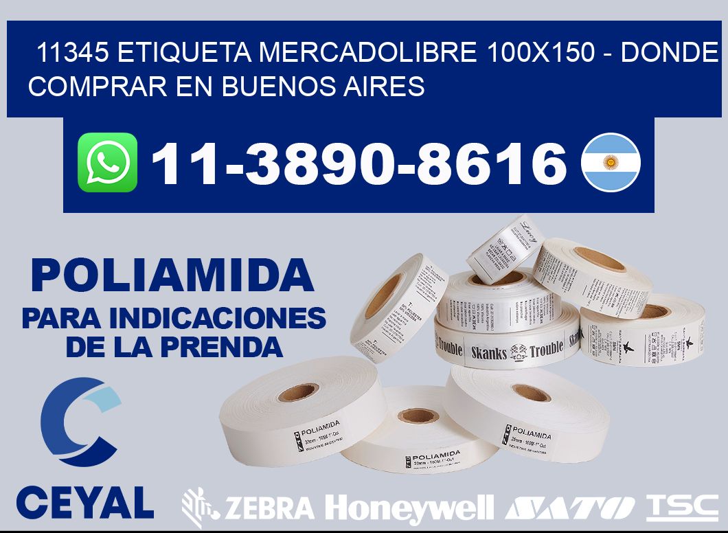 11345 etiqueta MercadoLibre 100x150 - Donde Comprar en Buenos Aires